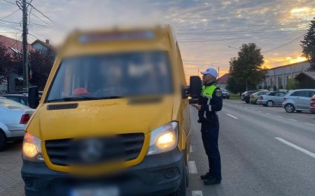 Polițiștii timișeni desfășoară acțiunea „Truck & Bus” pentru verificarea transportului rutier