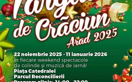 Lora și Randi deschid Târgul de Crăciun de la Arad, ediția 2025