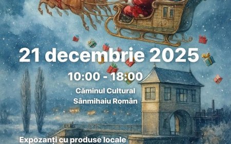 Târgul de Crăciun din Sânmihaiu Român revine în 2025 cu meșteri locali și colinde