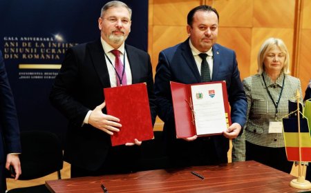 Timiș și Cernăuți semnează acord de parteneriat pentru dezvoltare și cooperare