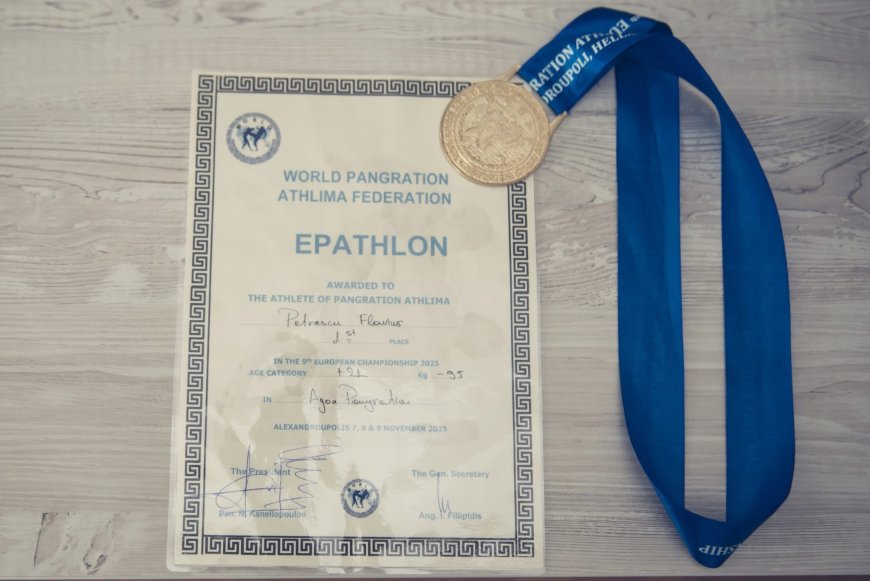 POMPIER DIN TIMIȘ PREMIAT LA CAMPIONATUL EUROPEAN DE PANGRATION