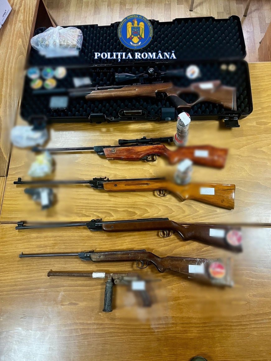 15 percheziții în Timiș, într-un dosar privind nerespectarea regimului armelor și munițiilor