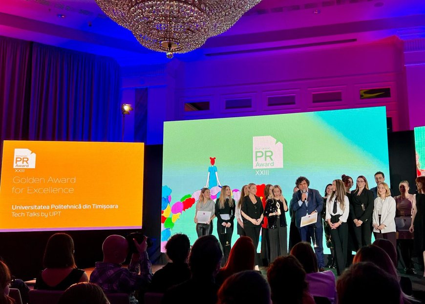Tech Talks by UPT câștigă Golden Award for Excellence la Romanian PR Award 2025