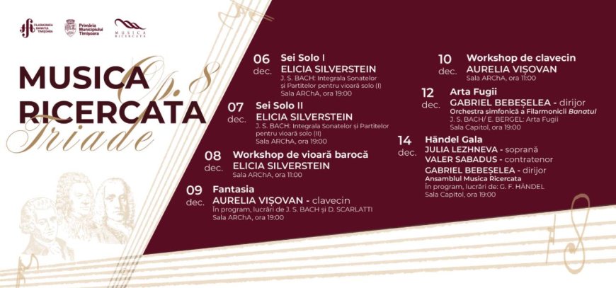 Musica Ricercata Op. 8 | Triade O trilogie muzicală unică: Bach, Scarlatti și Händel