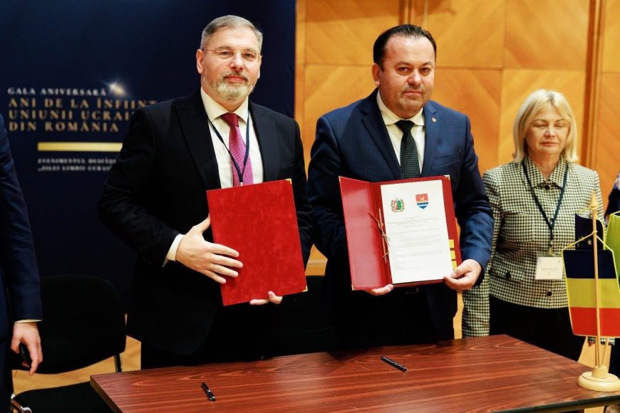 Timiș și Cernăuți semnează acord de parteneriat pentru dezvoltare și cooperare