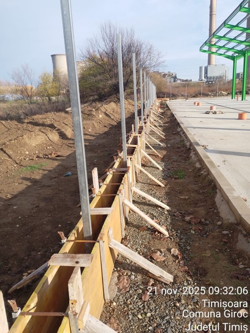 Actualizări de pe șantierul Centrului de Colectare a Deșeurilor (CAV) Giroc