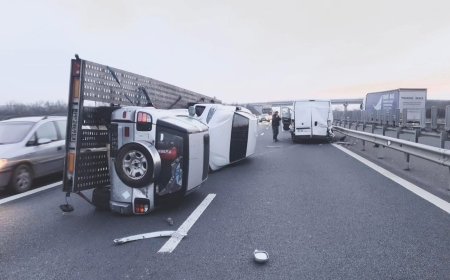 ACCIDENT VIOLENT PE A1, LA ARAD! TRAFIC BLOCAT ORE ÎNTREGI