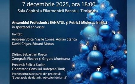 Cântec de sărbătoare cu Ansamblul Profesionist Banatul