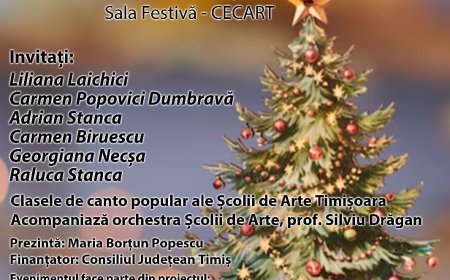 ”Colind și bucurie” alături de Liliana Laichici, Carmen Popovici Dumbravă, Adrian Stanca, Carmen Biruescu, Georgiana Necșa și Raluca Stanca