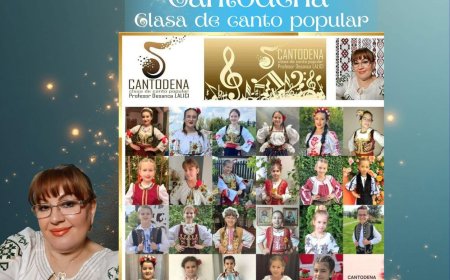 TÂRGUL DE CRĂCIUN GIROC ÎI AȘTEAPTĂ PE VIZITATORI CU UN MOMENT ARTISTIC DEOSEBIT OFERIT DE ELEVII CANTODENA