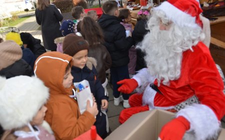 COLINDĂTORII ÎL VIZITEAZĂ PE MOȘ CRĂCIUN