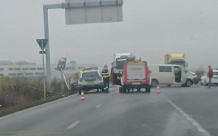 FEMIEIE RĂNITĂ ÎNTR-UN ACCIDENT PE O ȘOSEA DIN TIMIȘ