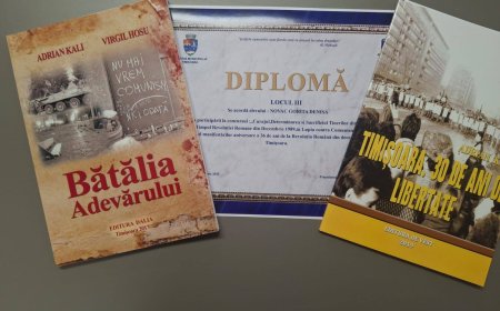 Elevă din Giroc, premiată la Concursul de referate istorice despre Revoluția din 1989