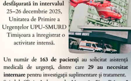 163 de persoane au ajuns la urgențe de Crăciun