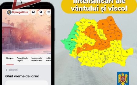 IGSU avertizează: Cod Portocaliu de viscol