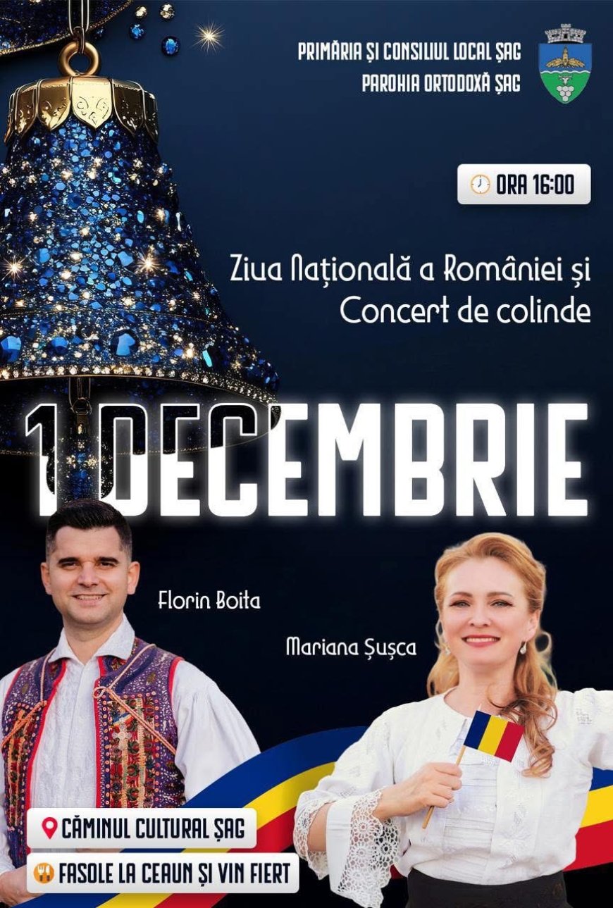 Ziua Națională a României, sărbătorită la Șag prin concert de colinde