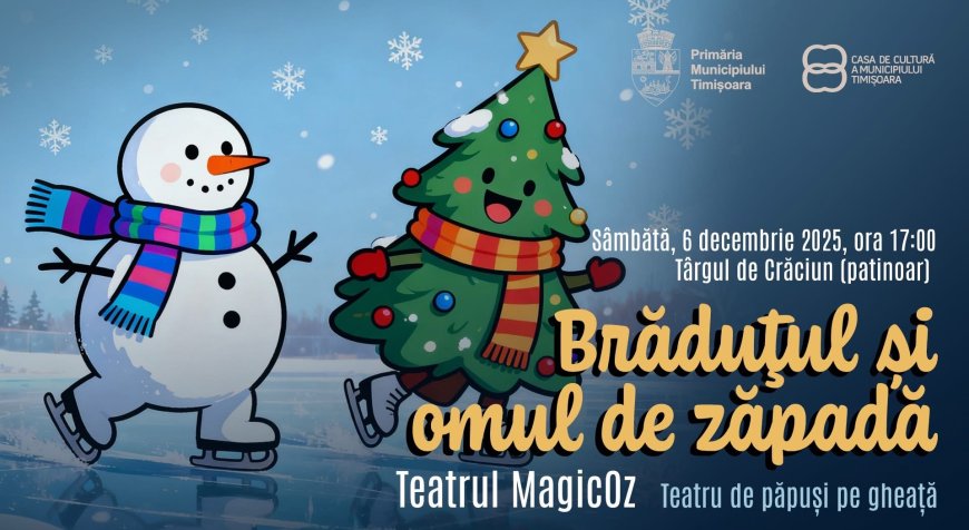SPECTACOL DE PĂPUȘI PE GHEAȚĂ LA TÂRGUL DE CRĂCIUN