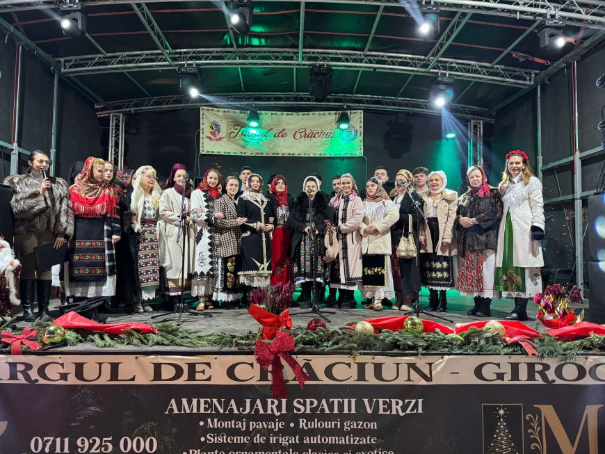 Bucurie, emoție și mult talent la Târgul de Crăciun de la Giroc