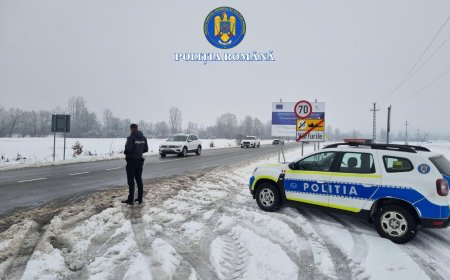 ATENȚIE ȘOFERI! SE CIRCULĂ ÎN CONDIȚII DE IARNĂ!