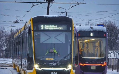 TRAMVAIE DEVIATE DIN CAUZA ZĂPEZII