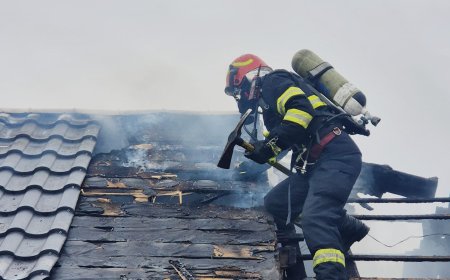 INCENDIU LA IZVIN