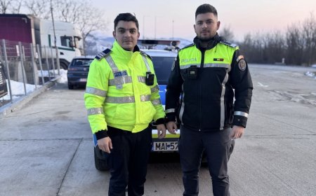 Intervenție promptă a polițiștilor pe DN6