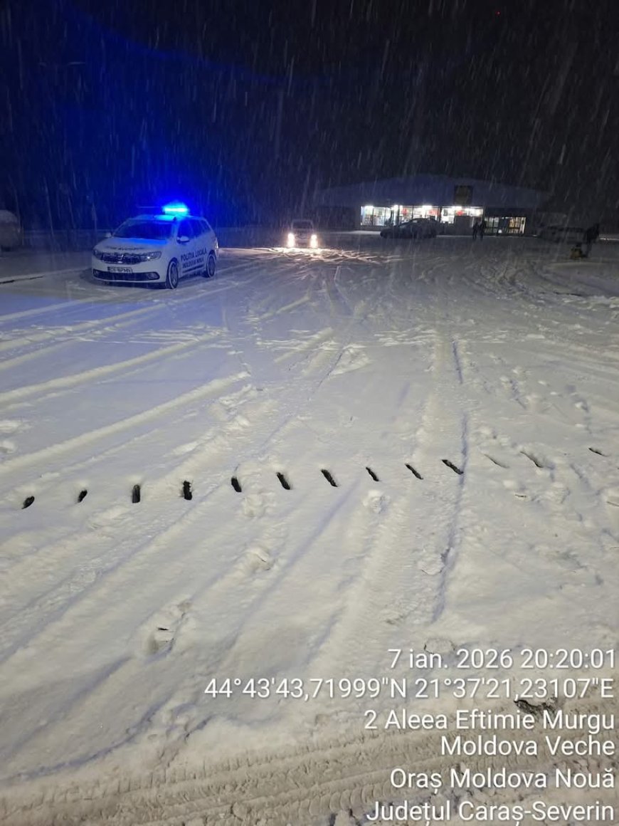 PRIMĂRIA MOLDOVA NOUĂ FACE APEL LA PRUDENȚĂ ȘI RESPONSABILITATE, PE FONDUL CONDIȚIILOR METEO NEFAVORABILE