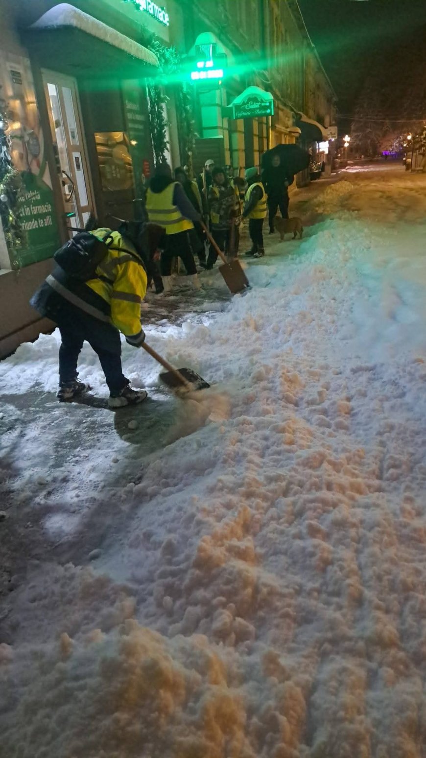SE CURĂȚĂ ZĂPADA LA CARANSEBEȘ