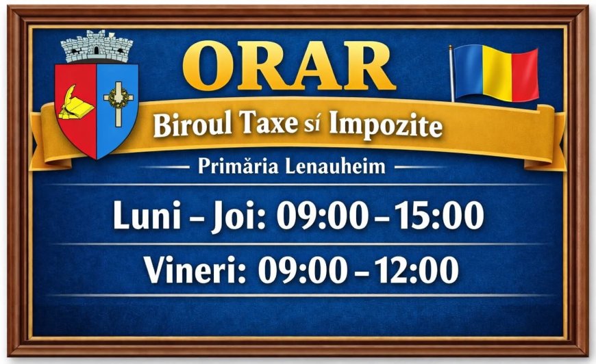 Ilie Suciu explică motivele majorării taxelor locale în Lenauheim