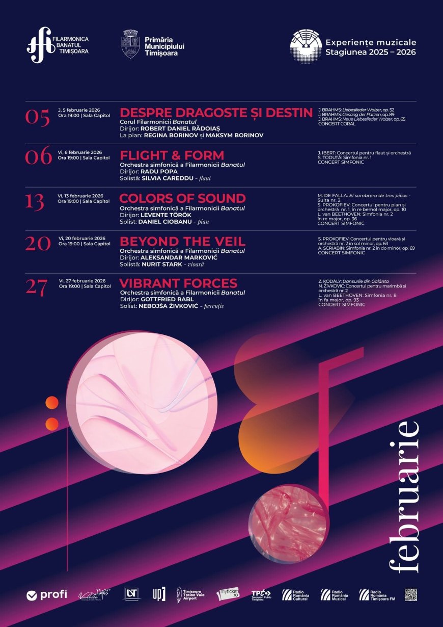 Februarie plin de muzică la Sala Capitol