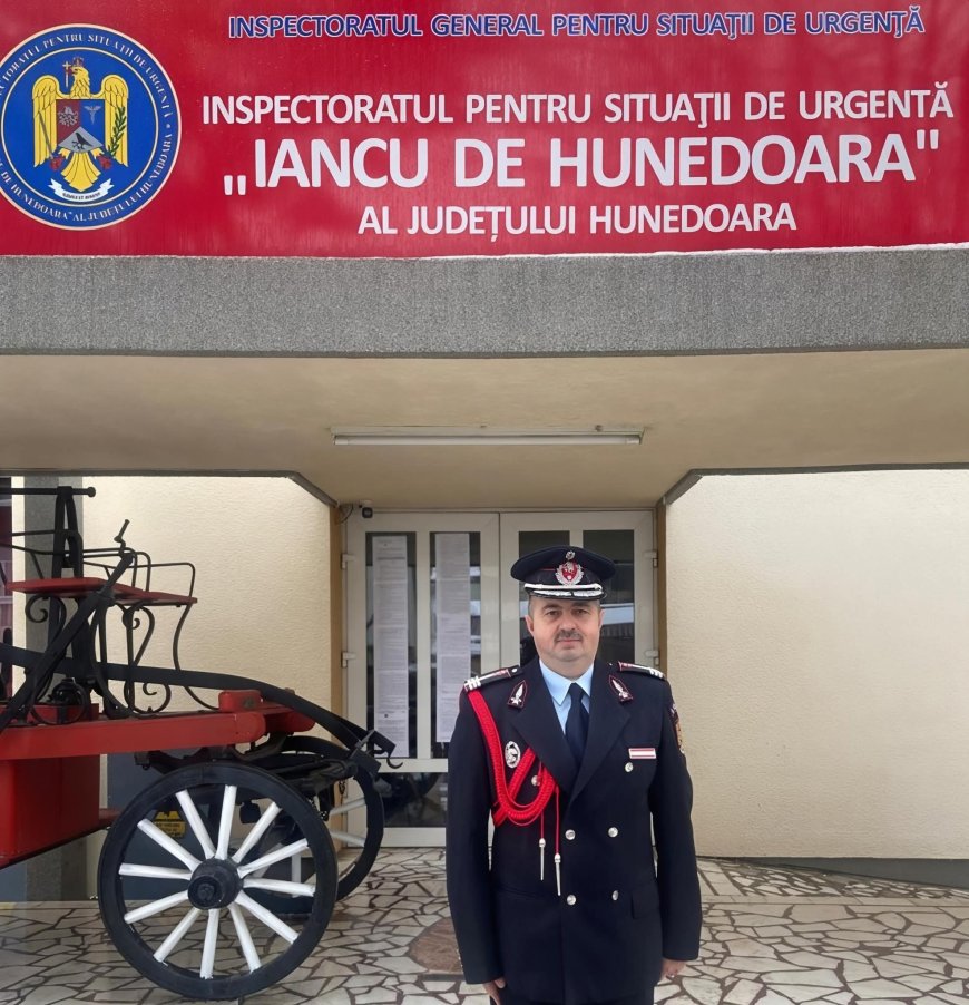 UN COLONEL DE VALOARE AL ISU HUNEDOARA A TRECUT ÎN REZERVĂ