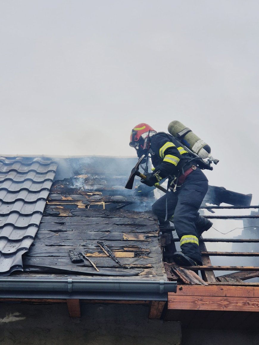 INCENDIU LA IZVIN