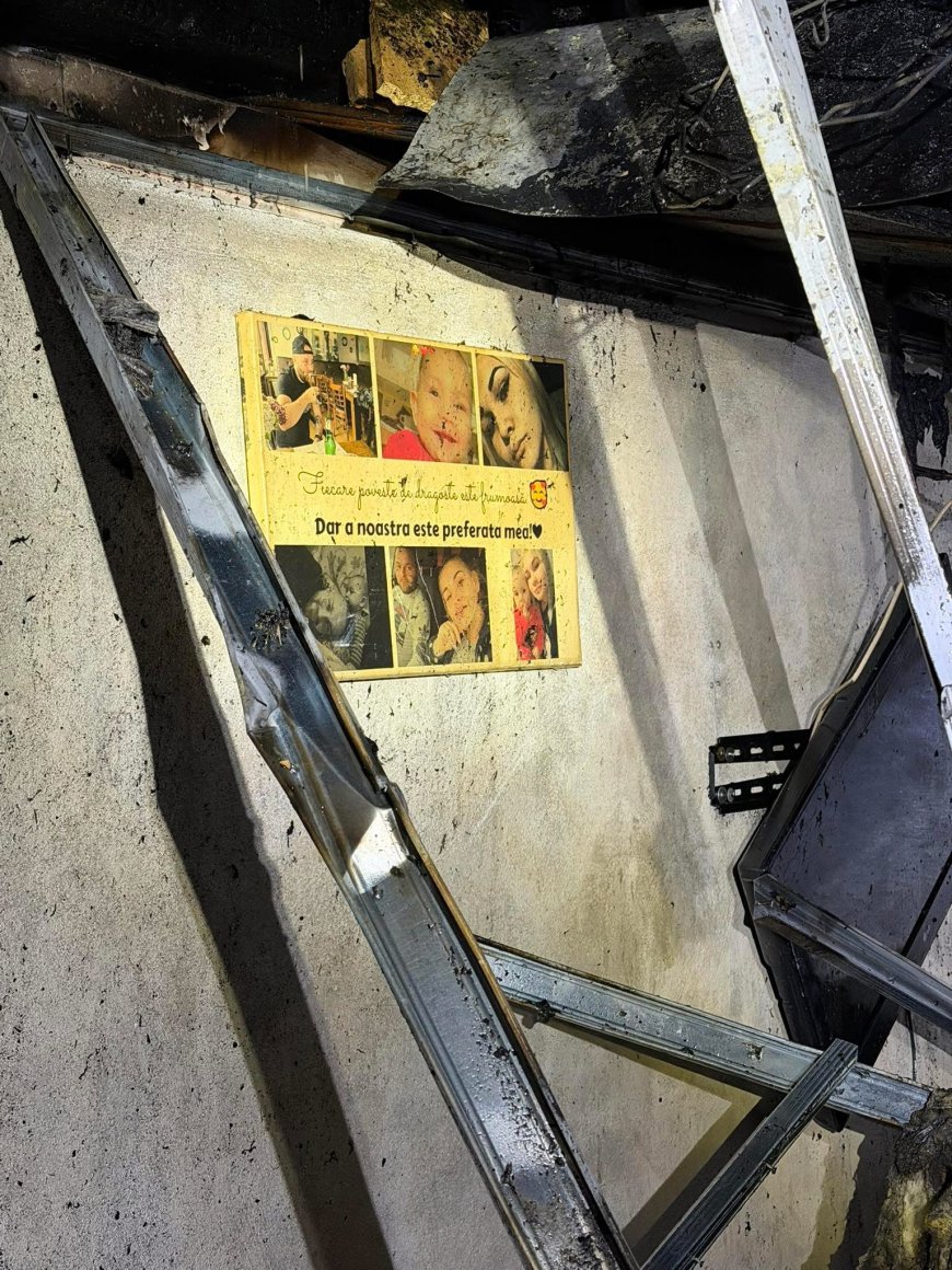 Familie rămasă fără casă după incendiu