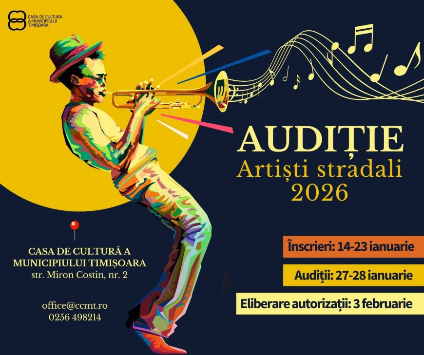 Audiții pentru artiști stradali la Timișoara