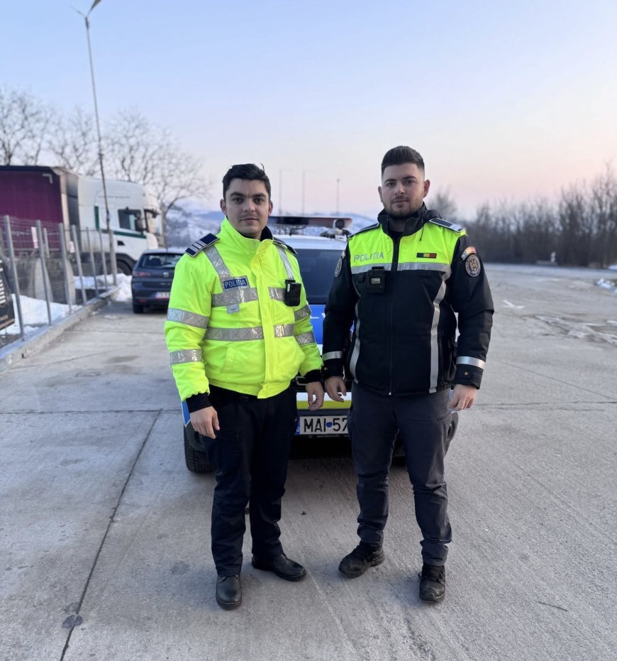 Intervenție promptă a polițiștilor pe DN6