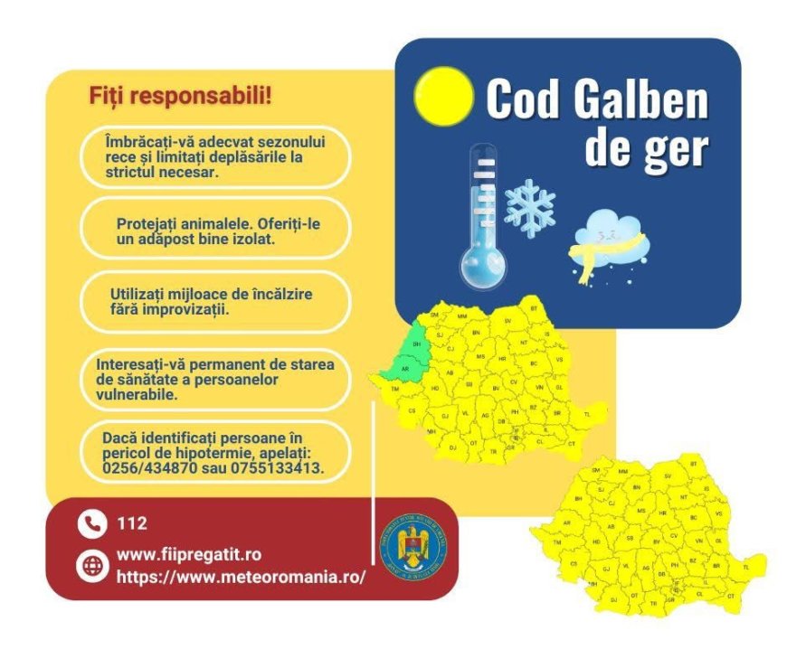 Cod galben de ger în județul Timiș