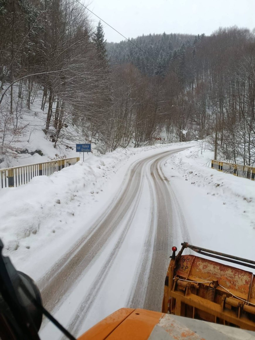 Intervenții pe drumurile județene din Hunedoara