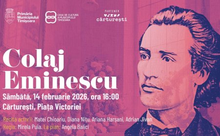 „Colaj Eminescu”: Poezie și muzică pentru Ziua Îndrăgostiților