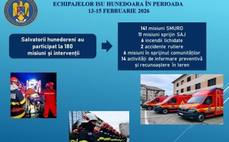 Pompierii hunedoreni au intervenit în 180 de situații în weekend