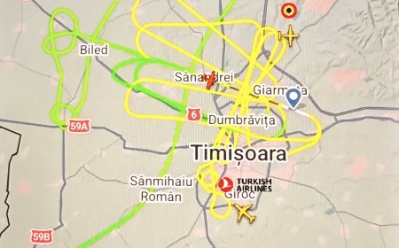 PANICĂ! UN AVION SUSPECT SURVOLEAZĂ DE ORE ÎNTREGI DEASUPRA TIMIȘOAREI