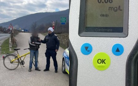 Amendă usturătoare pentru un biciclist beat