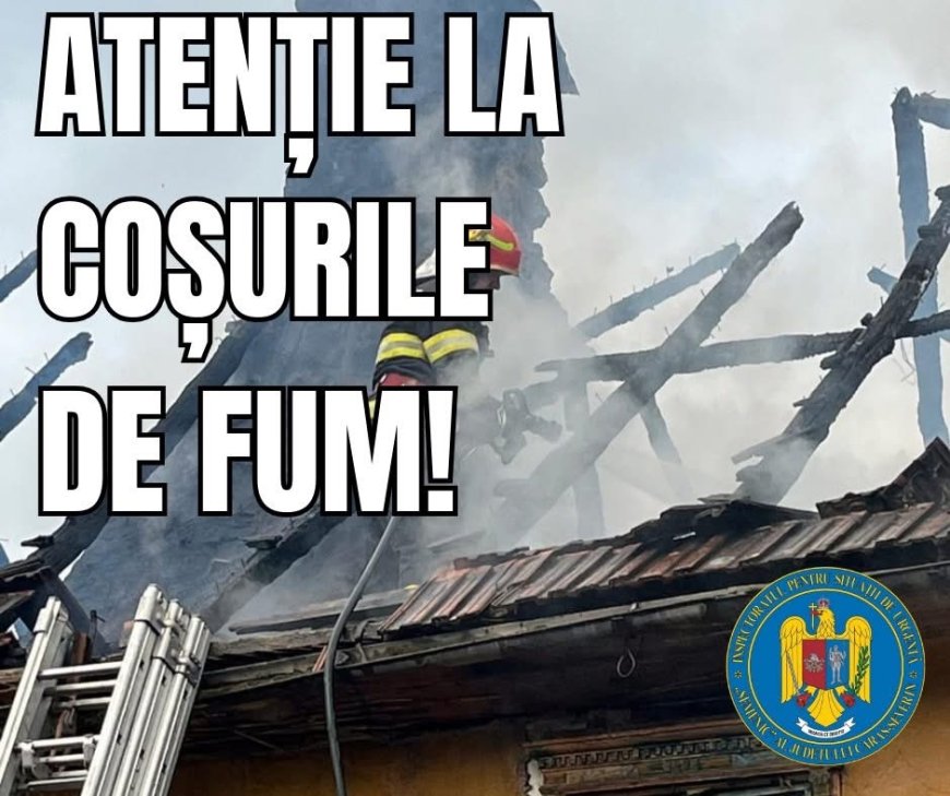 NU LĂSAȚI COȘUL DE FUM SĂ VĂ PUNĂ VIAȚA ÎN PERICOL