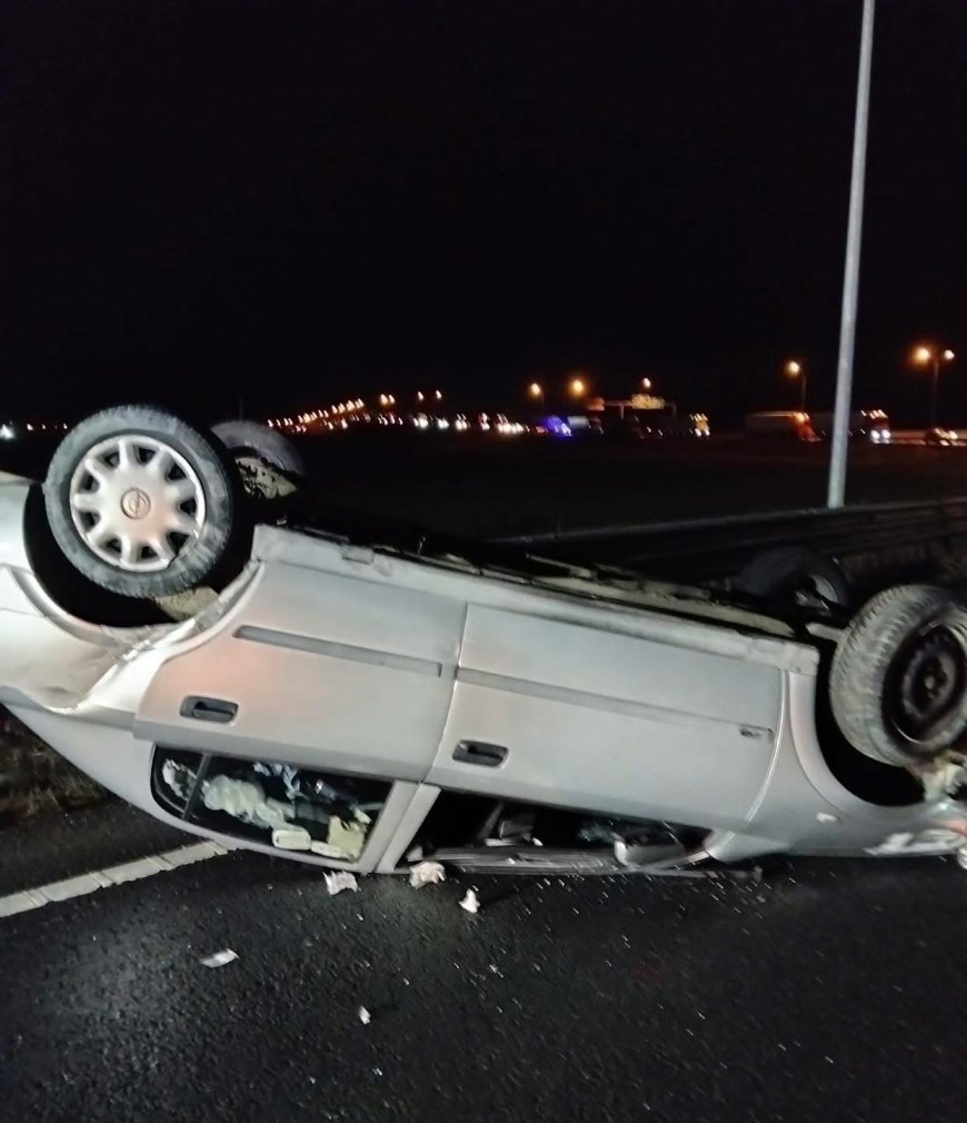 Circulație deblocată pe autostrada A11, după ce un vehicul s-a răsturnat