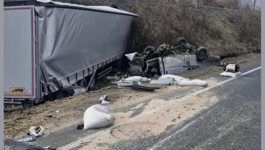 ACCIDENT CUMPLIT PE DN 6! 3 MORȚI ȘI O PERSOANĂ GRAV RĂNITĂ