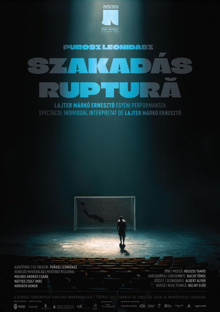 „Ruptură”, one-man show cu Lajter Márkó Ernesztó, premieră la Casa cu Lei