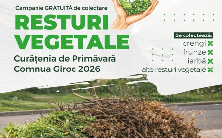 Colectare gratuită a resturilor vegetale în Giroc
