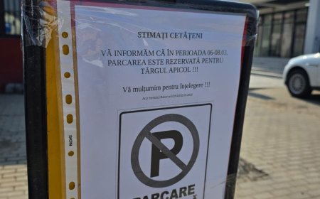 Parcările restricționate în Ghiroda pentru Târgul Apicol