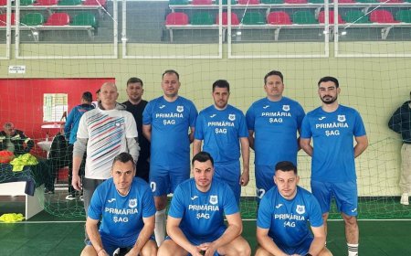 Flavius Roșu, la turneu de fotbal alături de salvatori voluntari