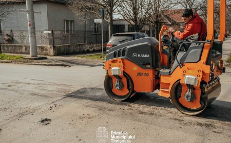 Peste 60 de străzi din Timișoara, reparate după iarnă
