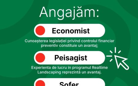 Horticultura Timișoara face angajări pentru mai multe posturi